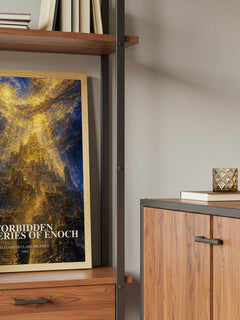 Forbidden mysteries of Enoch book watercolour illustration paper finish options – matte satin gloss