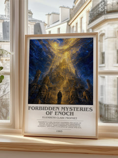 Forbidden mysteries of Enoch bookish poster colour and style options – Elizabeth Clare Prophet book art