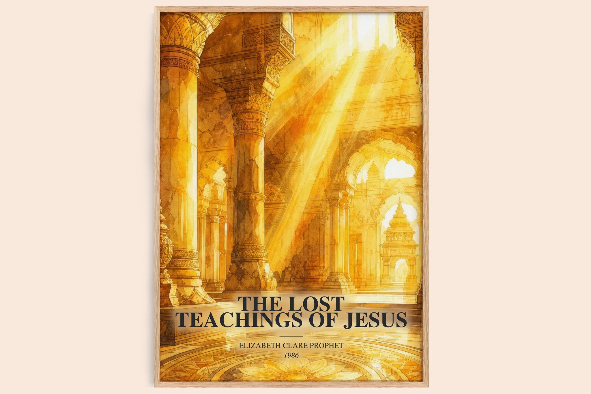 lost teachings of Jesus Book Watercolour Illustration by E. Prophet
