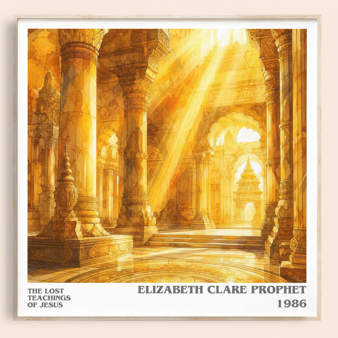 The lost teachings of Jesus literary book poster by Elizabeth Clare Prophet – framed literary art print