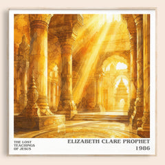 The lost teachings of Jesus literary book poster by Elizabeth Clare Prophet – framed literary art print