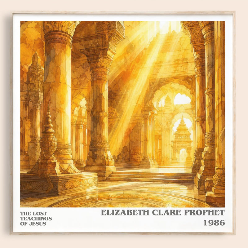 The lost teachings of Jesus literary book poster by Elizabeth Clare Prophet – framed literary art print
