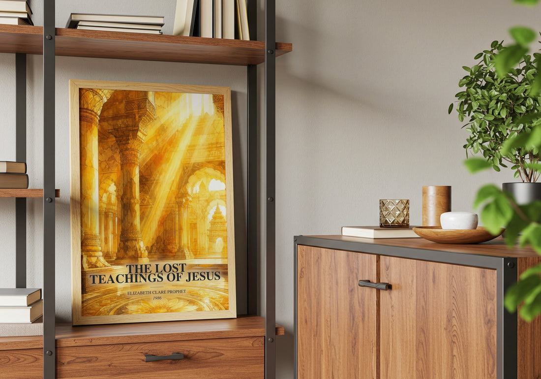 The lost teachings of Jesus book watercolour illustration paper finish options – matte satin gloss