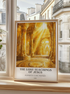 The lost teachings of Jesus book cover poster colour and style options – Elizabeth Clare Prophet book art