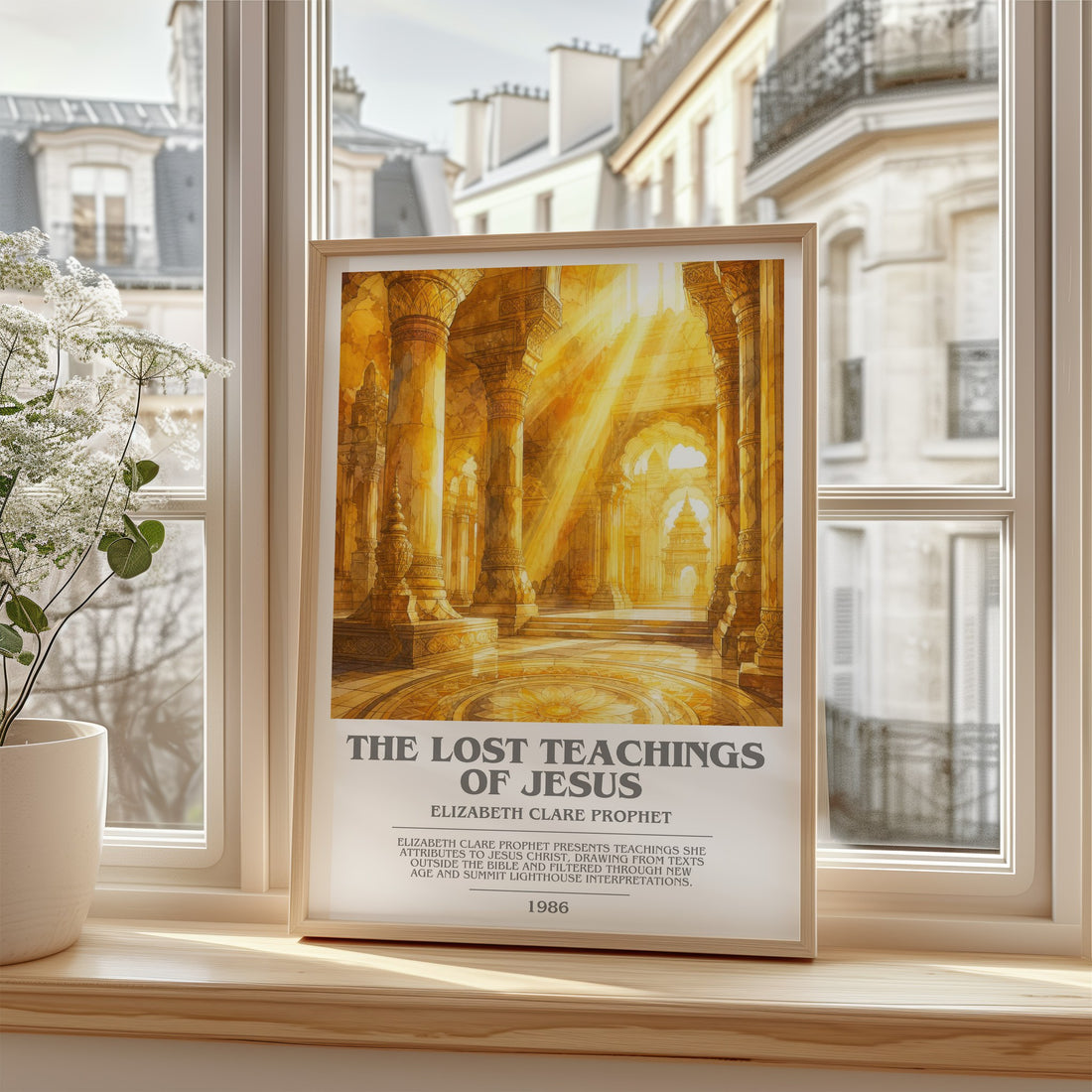 The lost teachings of Jesus bookish poster colour and style options – Elizabeth Clare Prophet book art