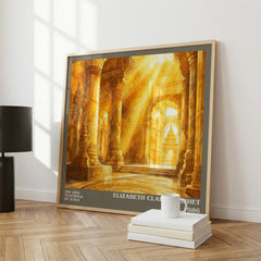 The lost teachings of Jesus literary print framed by window – literary home decor
