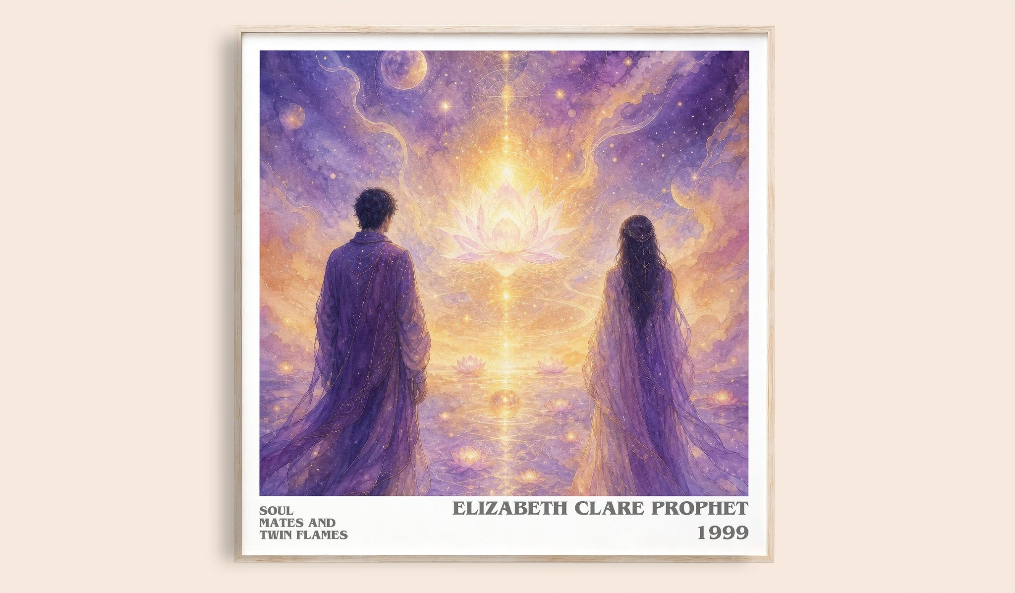Soul Mates and Twin Flames Literary Art Print by E. Prophet