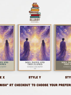 Soul Mates and Twin Flames book cover print in frame leaning in hallway – philosophy wall art