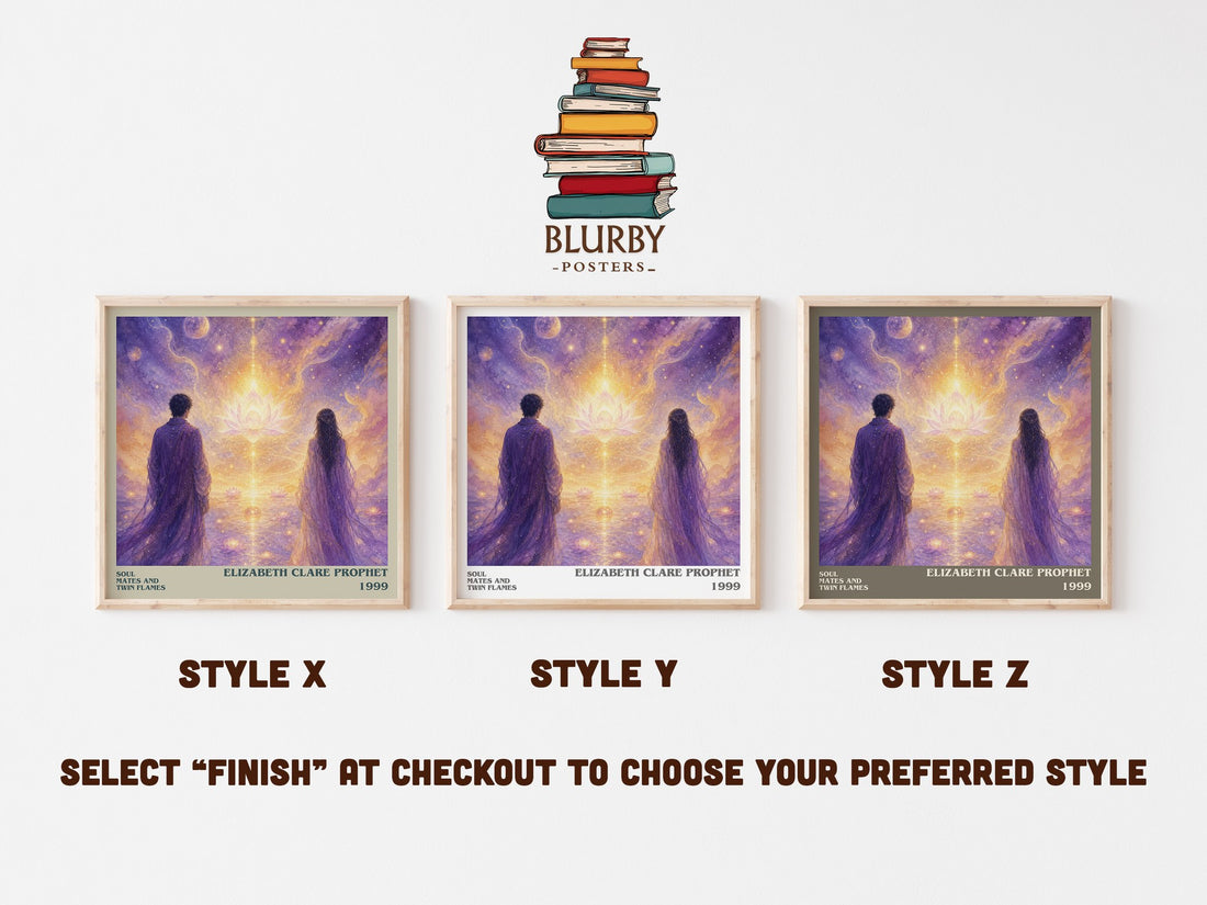 Soul Mates and Twin Flames literary print in frame leaning in hallway – philosophy wall art (mockup)