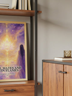 Soul Mates and Twin Flames book watercolour illustration paper finish options – matte satin gloss