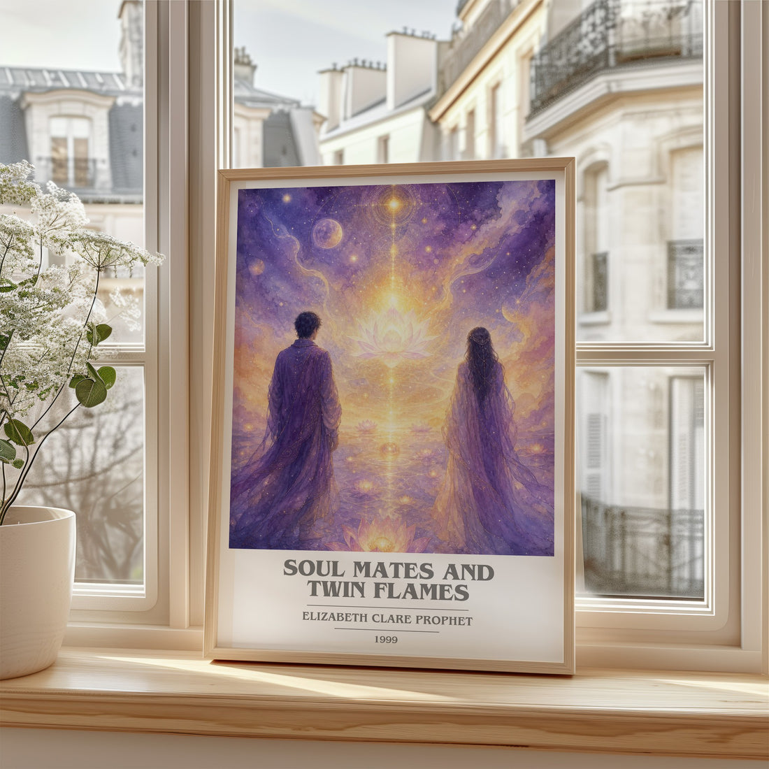 Soul Mates and Twin Flames book cover poster colour and style options – Elizabeth Clare Prophet book art