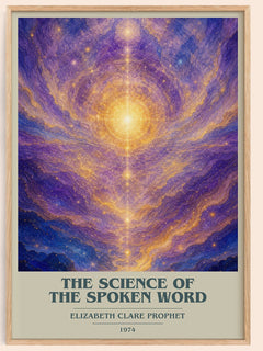 The science of the spoken word book cover book poster by Elizabeth Clare Prophet – framed literary art print