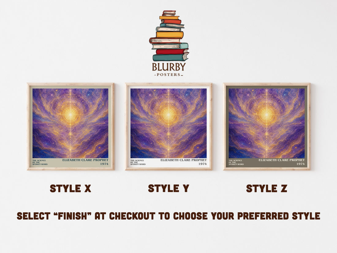 The science of the spoken word literary print in frame leaning in hallway – non fiction wall art (mockup)