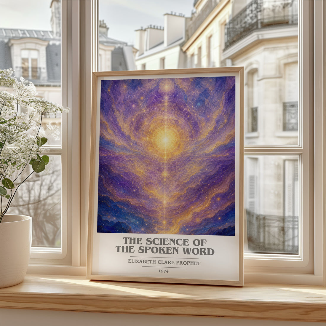 The science of the spoken word book cover poster colour and style options – Elizabeth Clare Prophet book art
