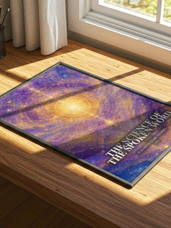 The science of the spoken word watercolour book poster framed on wall – non fiction wall art