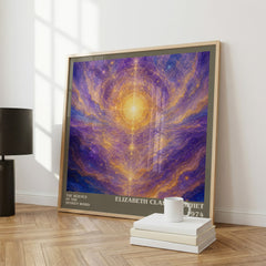 The science of the spoken word literary print framed by window – literary home decor
