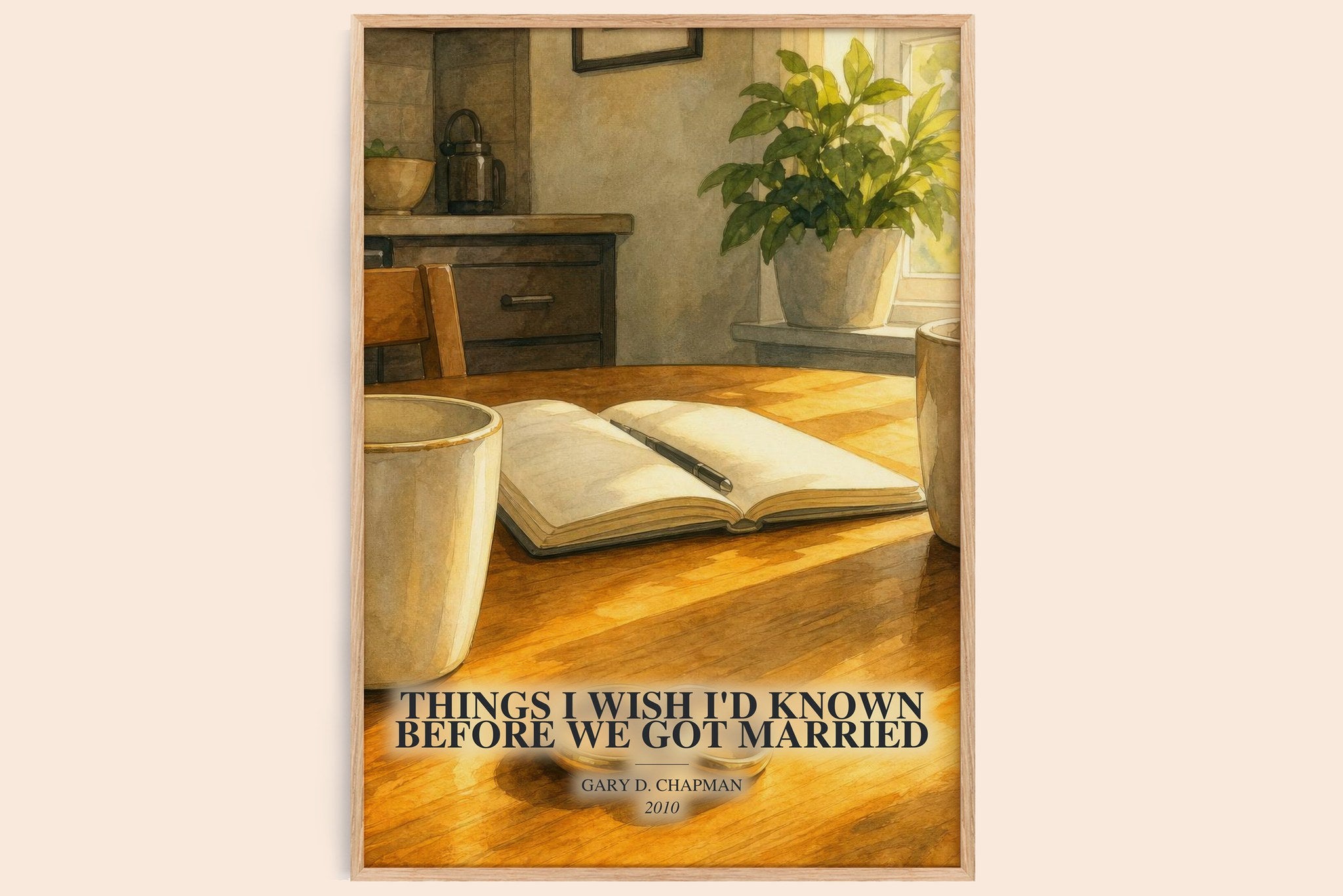Things I wish I'd known before we got married Book Watercolour Illustration by Gary D. Chapman