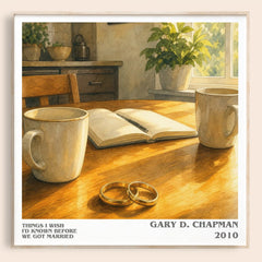 Things I wish I'd known before we got married literary book poster by Gary D. Chapman – framed literary art print