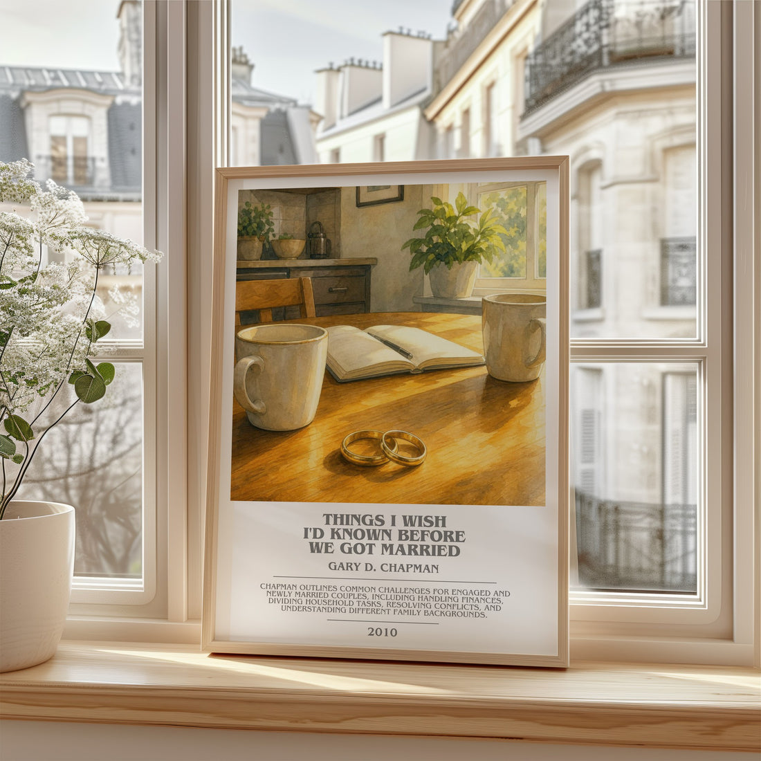 Things I wish I'd known before we got married bookish poster colour and style options – Gary D. Chapman book art