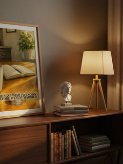 Things I wish I'd known before we got married watercolour print on bookshelf – Gary D. Chapman fan gift
