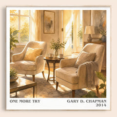 One more try literary book poster by Gary D. Chapman – framed literary art print