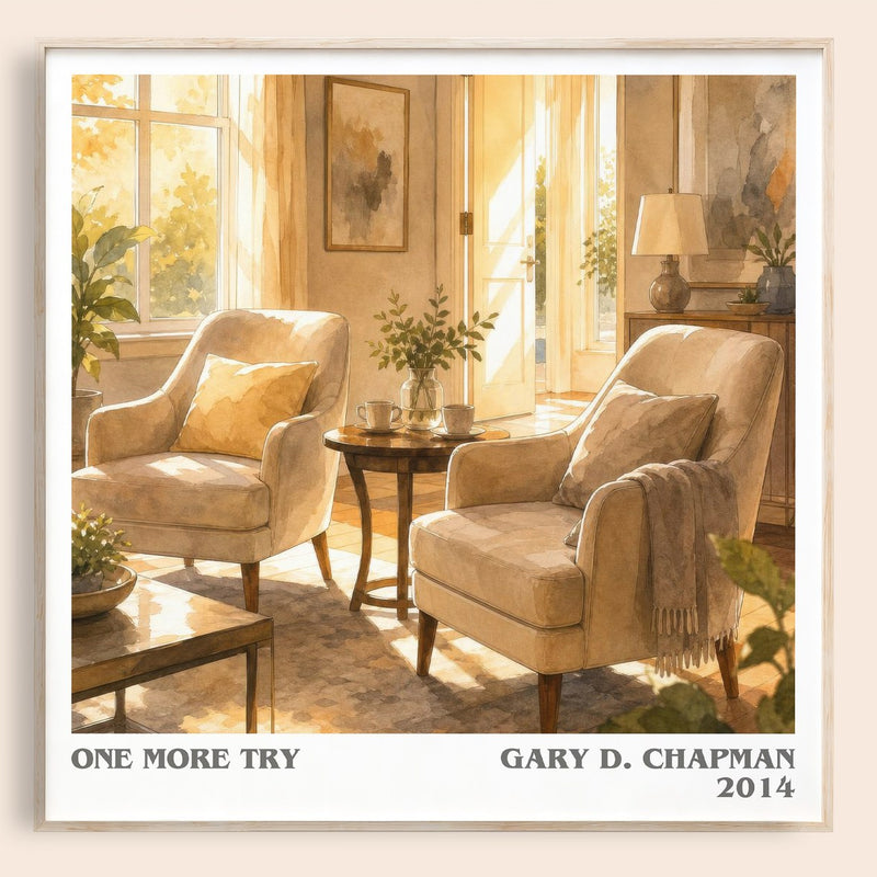 One more try literary book poster by Gary D. Chapman – framed literary art print