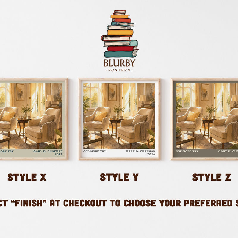 One more try literary print in frame leaning in hallway – non fiction wall art