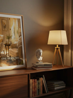 One more try watercolour print on bookshelf – Gary D. Chapman fan gift