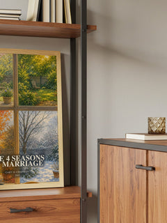 The 4 Seasons of Marriage book watercolour illustration paper finish options – matte satin gloss
