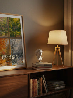 The 4 Seasons of Marriage watercolour print on bookshelf – Gary D. Chapman fan gift