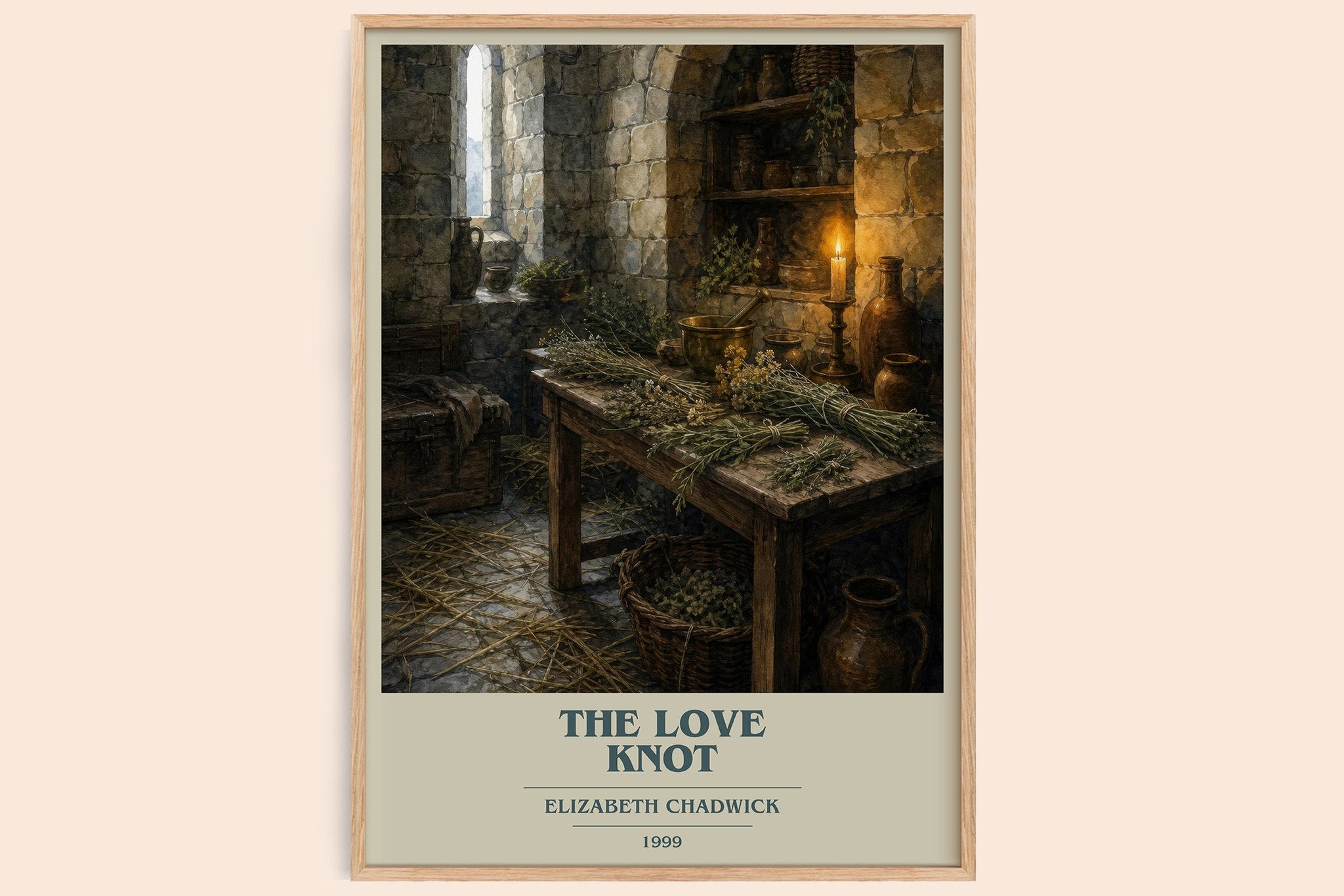 The Love Knot Book Cover Poster by Elizabeth Chadwick