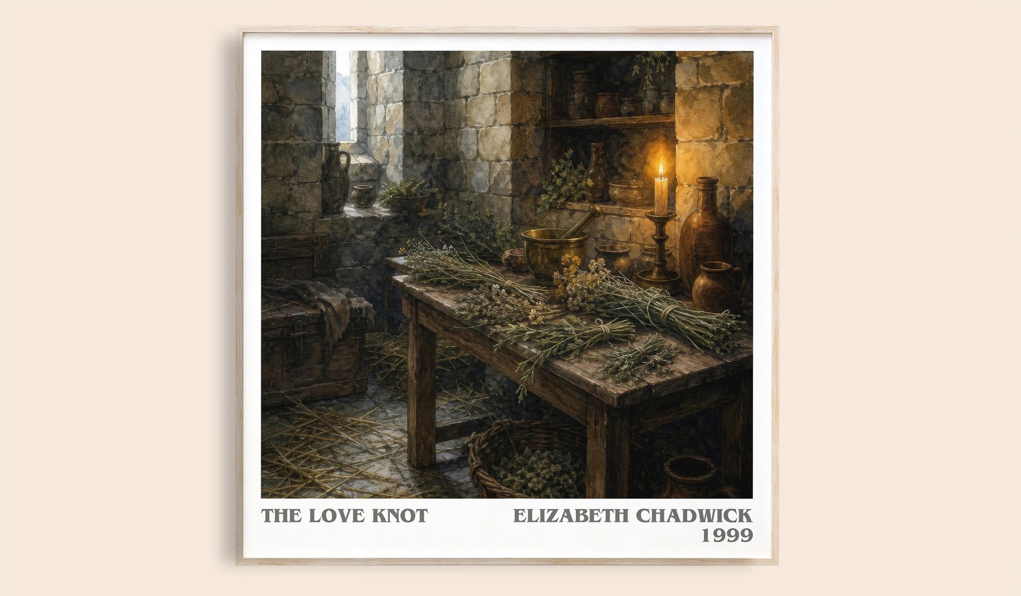 The Love Knot Literary Art Print by Elizabeth Chadwick