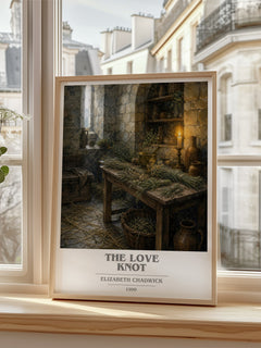 The Love Knot book cover poster colour and style options – Elizabeth Chadwick book art