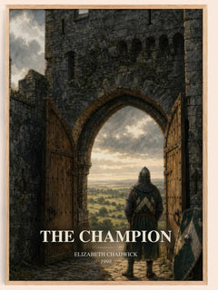 The Champion watercolour book poster by Elizabeth Chadwick – framed literary art print