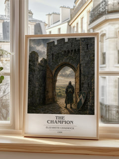 The Champion book cover poster colour and style options – Elizabeth Chadwick book art