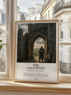 The Champion bookish poster colour and style options – Elizabeth Chadwick book art