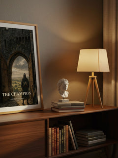 The Champion watercolour print on bookshelf – Elizabeth Chadwick fan gift