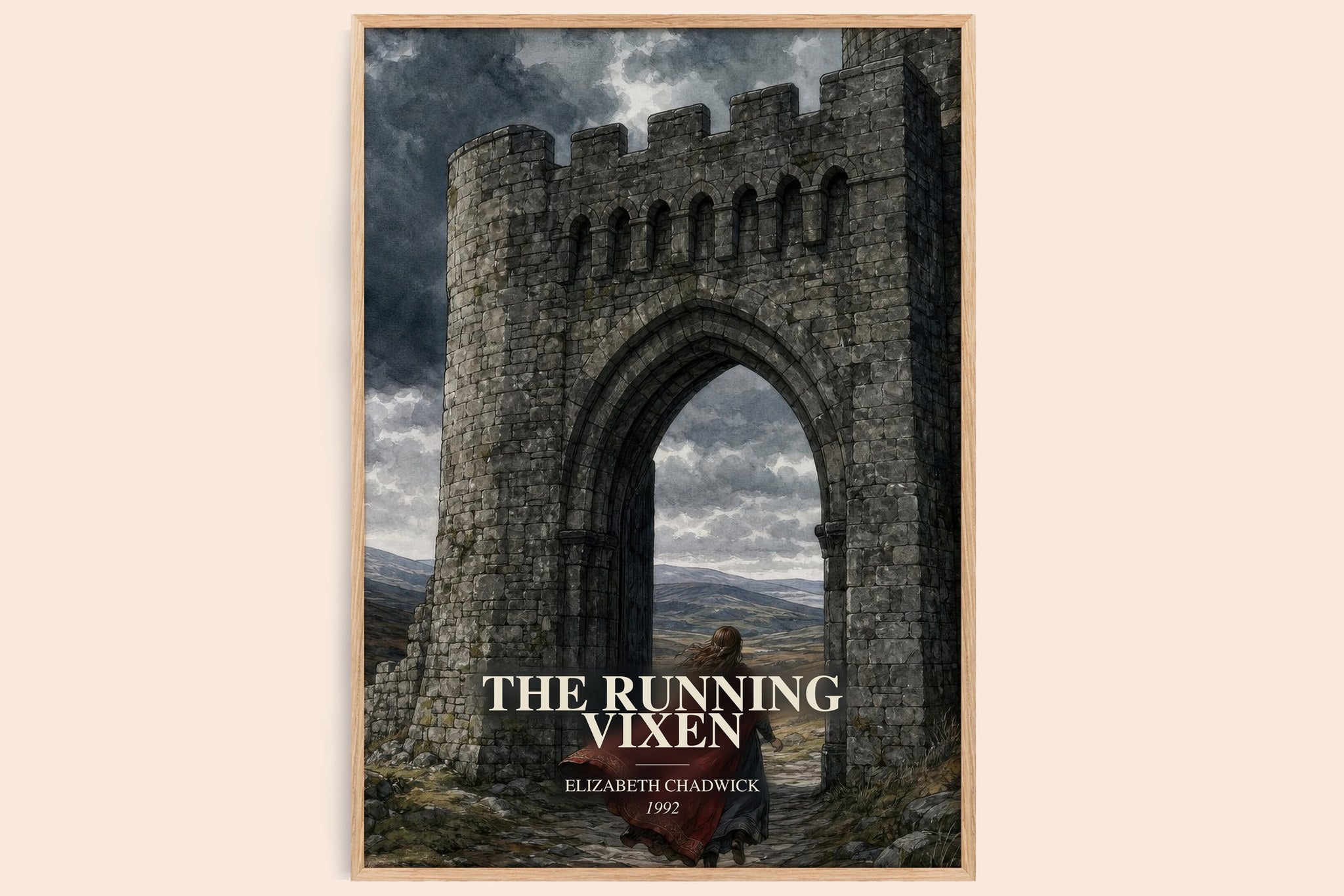 The running vixen Book Watercolour Illustration by Elizabeth Chadwick