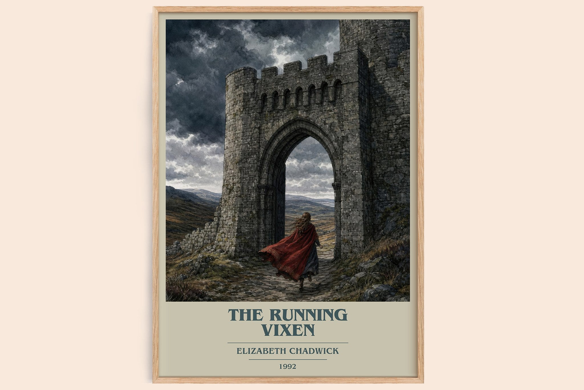 The running vixen Book Cover Poster by Elizabeth Chadwick