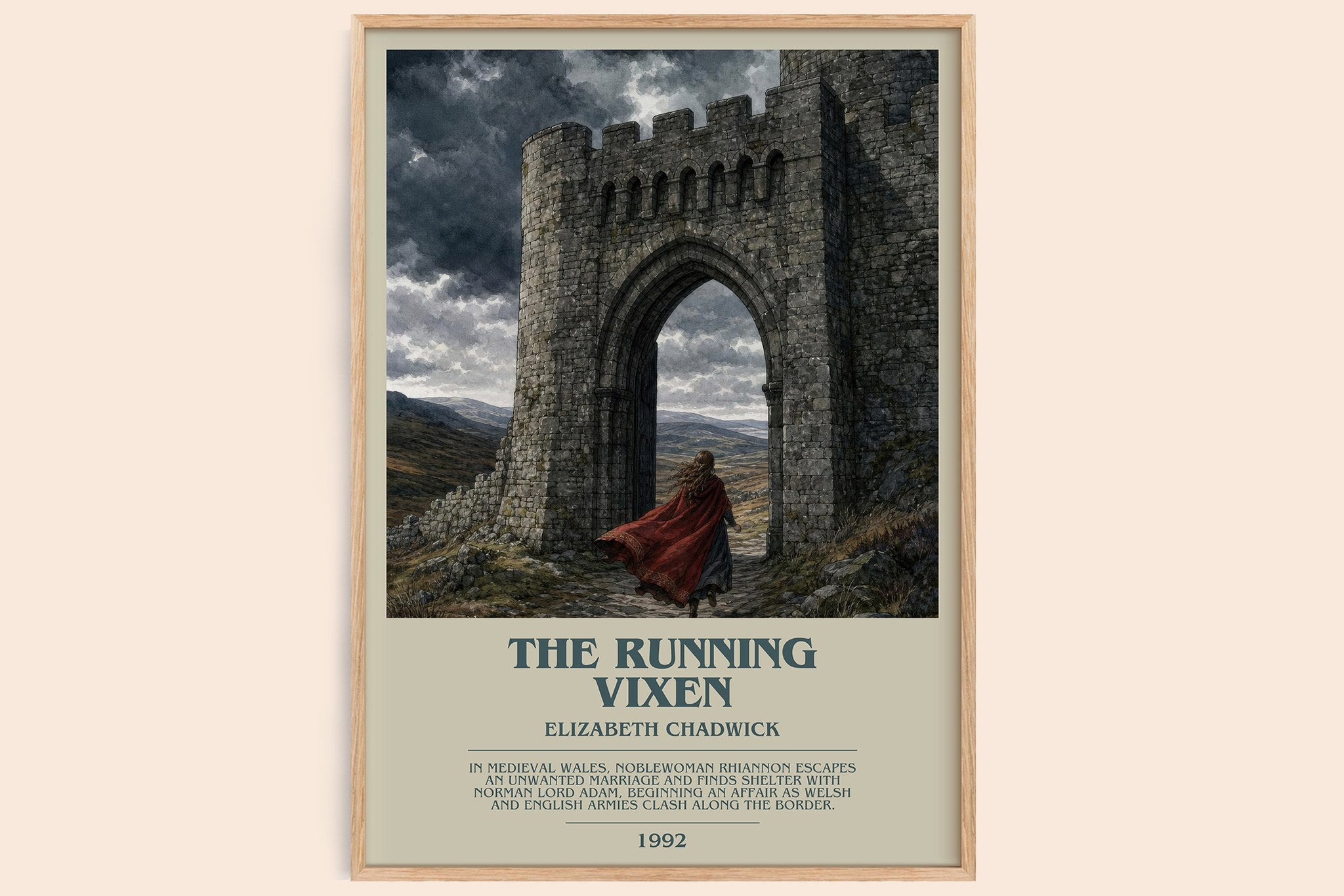 The running vixen Bookish Wall Art by Elizabeth Chadwick