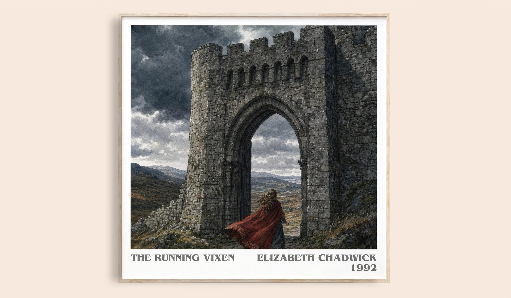 The running vixen Literary Art Print by Elizabeth Chadwick