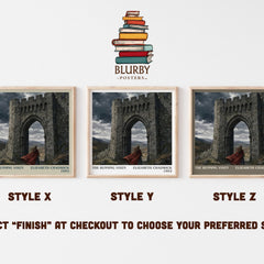 The running vixen literary print in frame leaning in hallway – historical fiction wall art