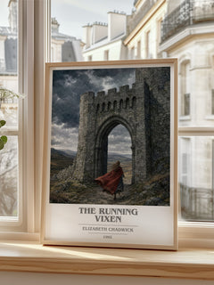 The running vixen book cover poster colour and style options – Elizabeth Chadwick book art