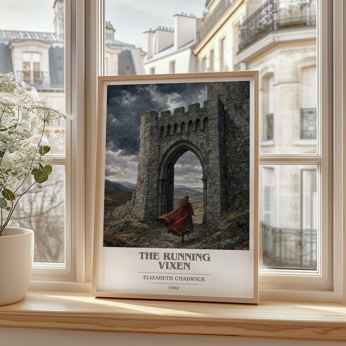 The running vixen book cover poster colour and style options – Elizabeth Chadwick book art