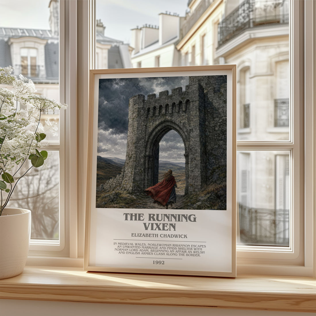 The running vixen bookish poster colour and style options – Elizabeth Chadwick book art