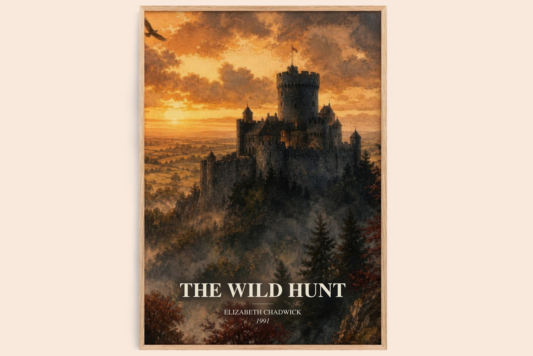 The wild hunt Book Watercolour Illustration by Elizabeth Chadwick