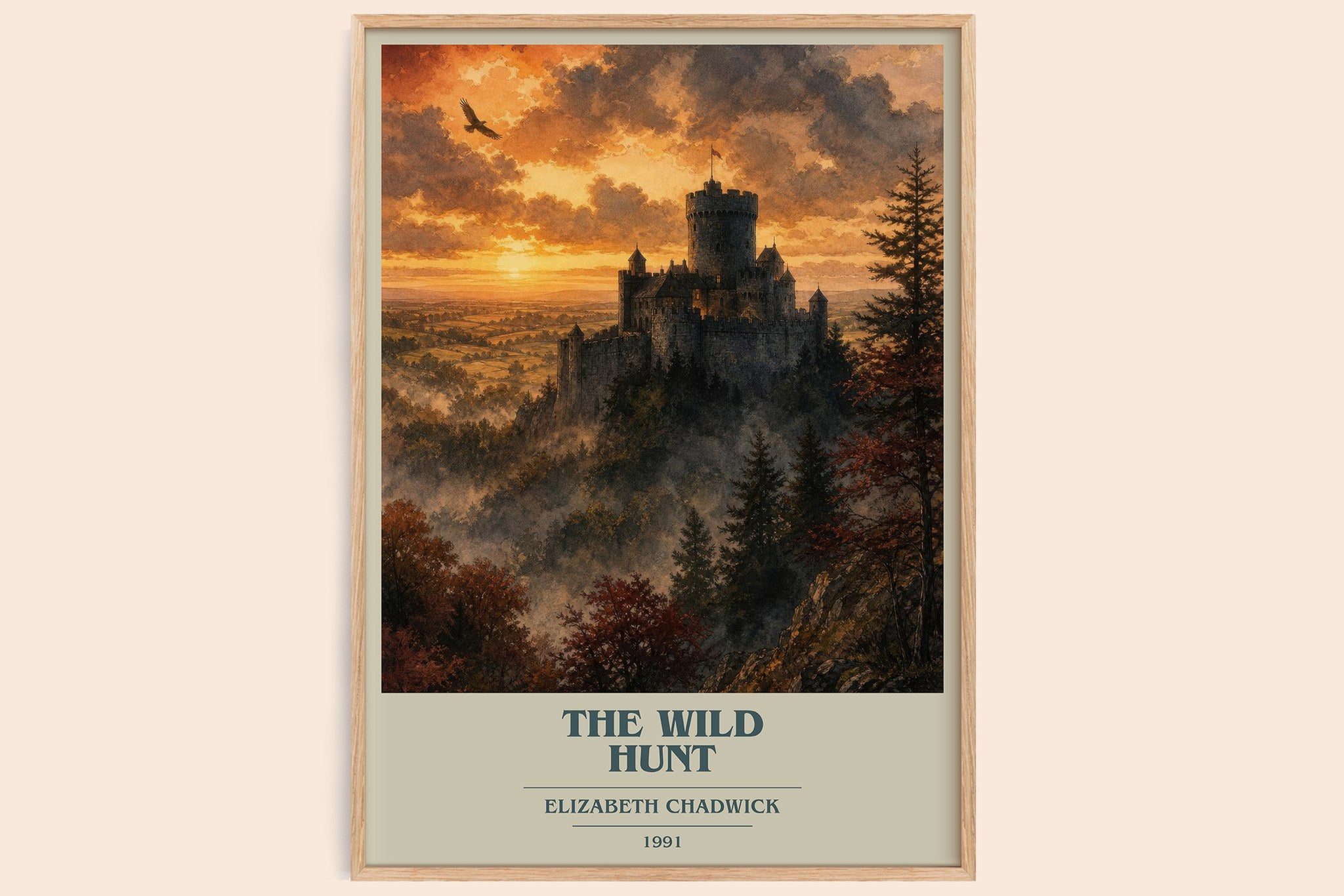 The wild hunt Book Cover Poster by Elizabeth Chadwick