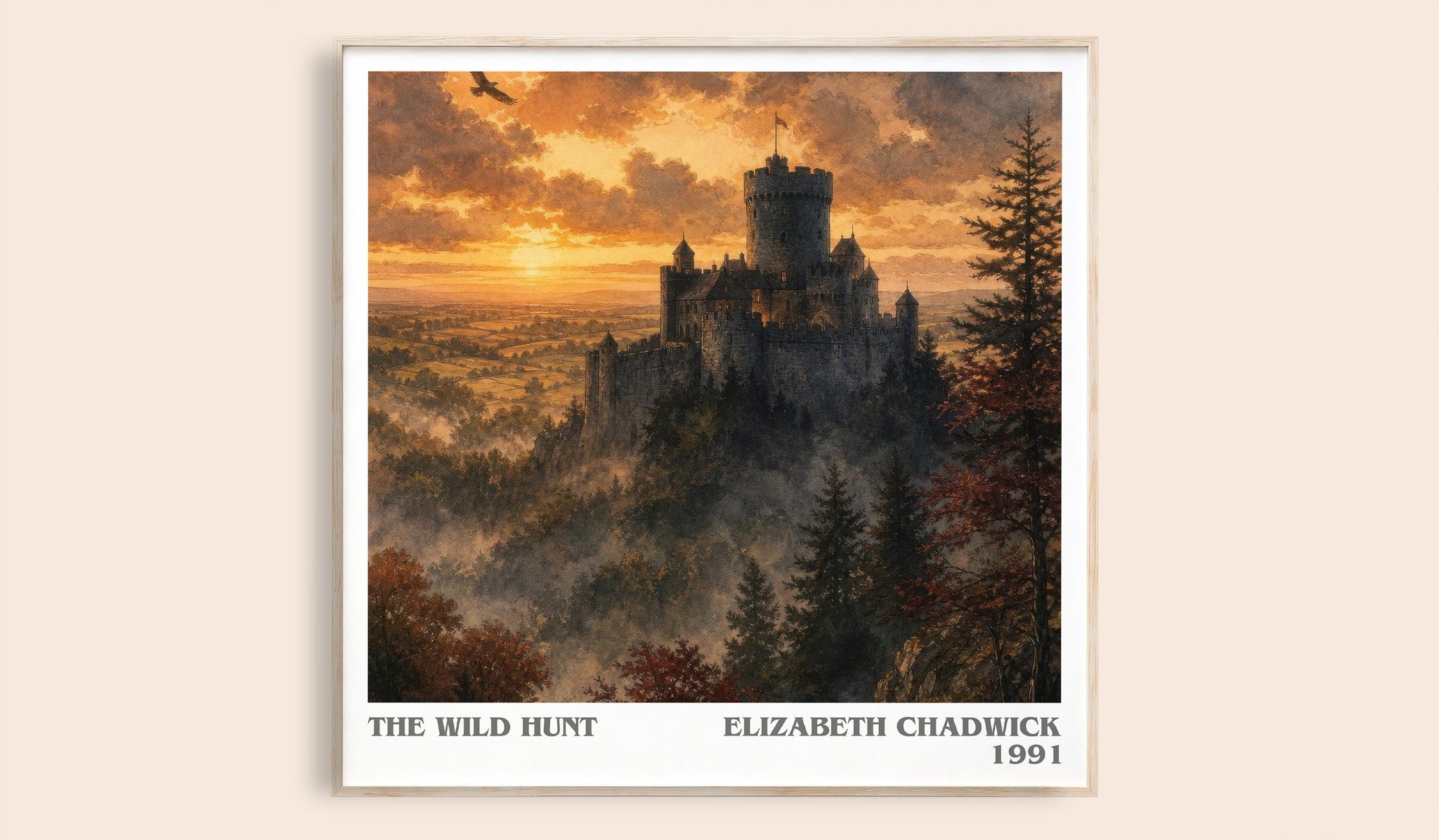 The wild hunt Literary Art Print by Elizabeth Chadwick