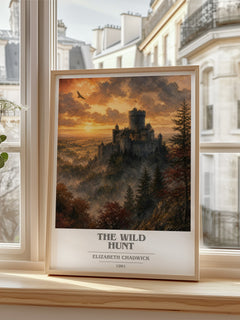 The wild hunt book cover poster colour and style options – Elizabeth Chadwick book art