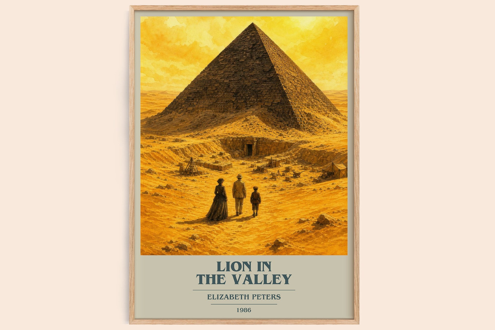 Lion in the valley Book Cover Poster by Elizabeth Peters